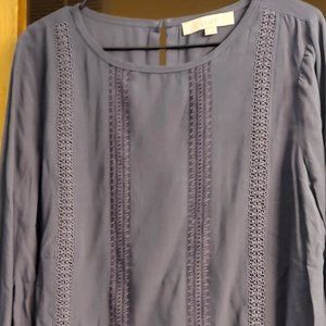 Loft size medium gray women's blouse